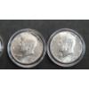 Image 3 : (3) 1776-1976, 1968, 1969 40% Silver Encapsulated Kennedy Half Dollars  - Face Value: $1.50