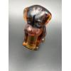 Image 3 : Degenhart Dogs - Dark Amber - Adorable Glass Dog Figurine - ~2.5 inches 