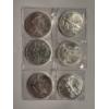 Image 2 : 6 - United States .999 Fine One Troy Ounce Silver American Eagles - Mint Condition - 6 Silver Eagles
