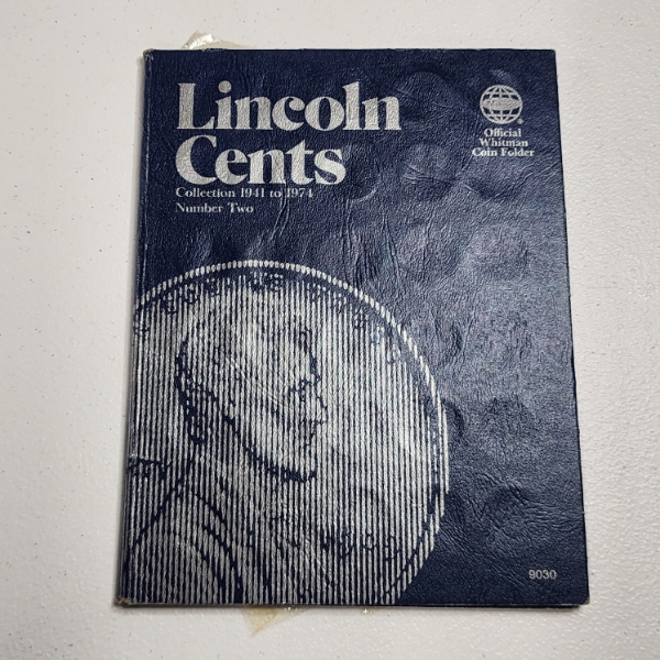 Partially Filled Lincoln Cents Collection Book 1941-1974 - Total Face Value: $0.88