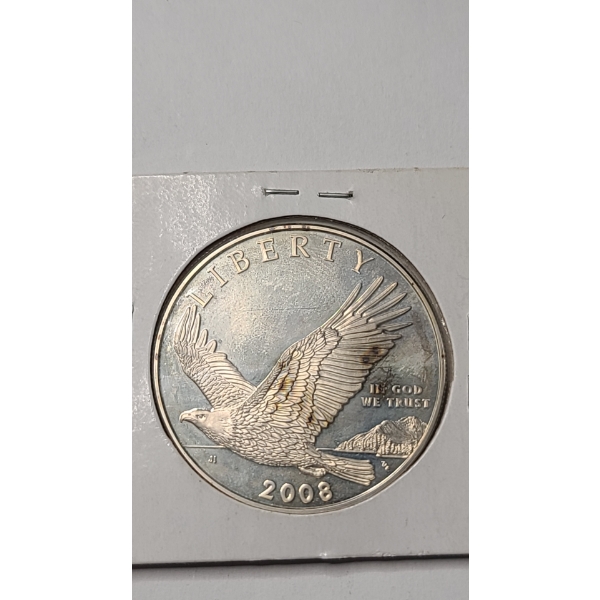 2008-P Bald Eagle Commemorative 90% Silver Proof Dollar