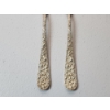 Image 3 : x2 Steiff "Rose" Pattern Sterling Silver Meat Forks TW: ~67g - See Description