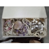 Image 3 : Vintage Small Brown Leather Snap Bag And 10.5''x4.5'' Jewelry Box With Contents
