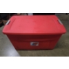 Image 8 : XL Red Storage Container- Including Jumper Cables, 4 Way, Flare, Bungee Straps, Duct Tape, Trailer J