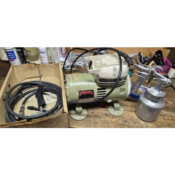 PICKUP IN CANTON -  COMPLETE SYSTEM - WORKING AIR COMPRESSOR, HOSE & SPAINT SPRAYER