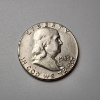 Image 1 : United States 1963 90% Silver Franklin Half Dollar - in Capsule 