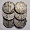 Image 1 : $3.00 Face Value in Assorted 90% Silver United States Walking Liberty Half Dollars