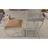 Image 7 :  *Pick Up At Mantua Home-No Shipping* Matching Gorgeous Wrought Iron Stand & Padded Bench Set