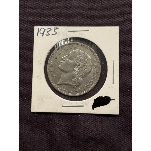 1933 5 Francs France Coin - High Grade Coin - Mint Condition