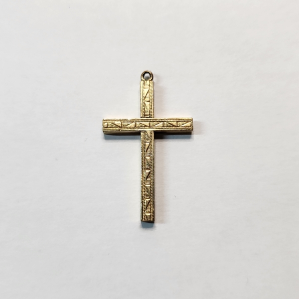 Gorgeous Gold-Filled Cross Pendant TW: 2.5g