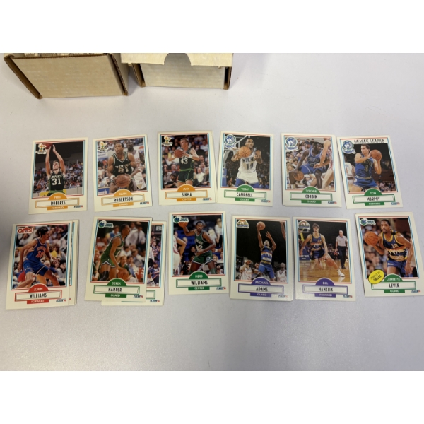 Fleer 90-91 Two Small Boxes of Basketball Cards - Includes Drexler - West - Rambis