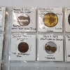 Image 6 : Two Binder Pages of Assorted Tokens/Medals: Bus Tokens, Commemoratives, Sales Tax, & More! 