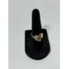 Image 2 : Gorgeous 14K Gold -Diamond Ring with Bypass Design - Size 7 - 5.9 Grams