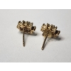 Image 2 : Stunning 10K Yellow Gold Emerald Stud Earrings TW: 1.8g