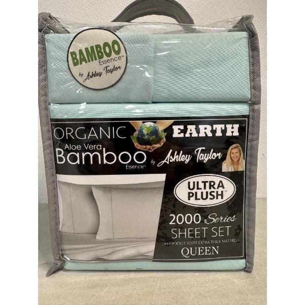 Organic Earth Aloe Vera Bamboo Essence by Ashley Taylor 2000 Series 6 Piece Sheet Set - Queen