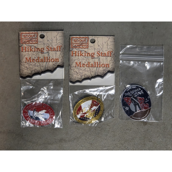 BSA Shields/Medallions For Hiking Stick New In Packages