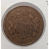 Image 1 : United States 1864 Copper Two-Cent Piece - Large Motto Variety