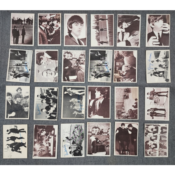24 Assorted 1960's Beatles Trading Cards ~ Mostly Topps Trading Cards ~ Assorted Series & Conditions