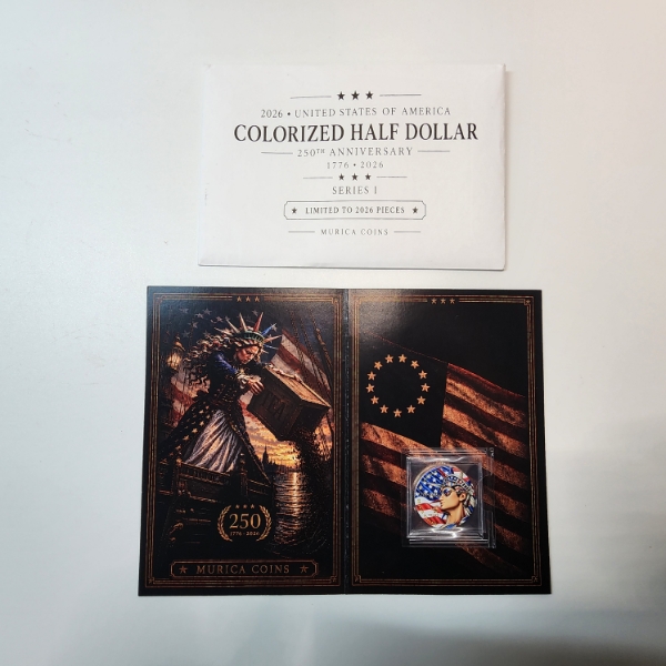 2026 U.S.A. Colorized Half Dollar Limited Edition 250th Anniversary Series 1