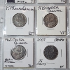 Image 5 : Binder Page of Assorted Years Canadian Quarters, $2 Coins, & $1 Coins