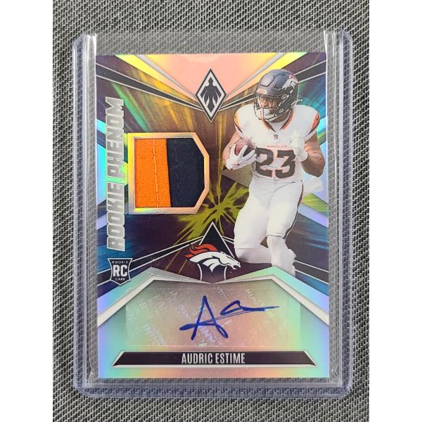 2024 Panini Audric Estime NO.RPJA-AEE Rookie Phenom Auto Patch Trading Card NUMBERED 02/24