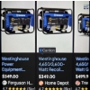 Image 6 : New! Westinghouse WGEN3600V Portable Gas Powered Generator 212cc 4 Stroke 14 Hour Run Time! 