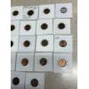 Image 10 : Assorted Pennies in Labeled Cards in basket- 1957-D - 1958's - Some with Die Cracks & Errors - FV $0