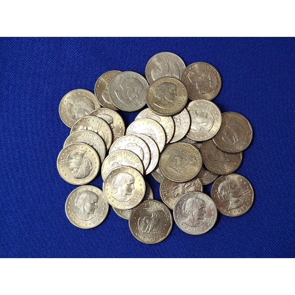 x30 1979 Susan B. Anthony Dollar Coins Face Value $30.00