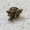 Image 2 : Lot of 3 Silver Tone Biker Rings and 1 Gold Tone Angel Pin