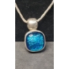 Image 4 : Sterling Silver Bloodstone Pendant On Sterling Silver Necklace & 950 Sterling Necklace Extender 