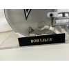 Image 2 : Bob Lilly Autographed Dallas Cowboys Mini Helmet in Storage Cube - HOF '80 - Riddell Helmet