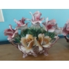 Image 3 : Gorgeous Pair Of Capodimonte Porcelain Floral Arrangements - In Ex Condition. 12" x 8.5" overall