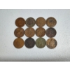 Image 1 : Lot of 12 Assorted Years U.S. Indian Head Cents
