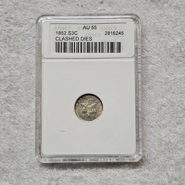 1852 United States 75% Silver Three-Cent Piece