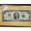 Image 3 : The Franklin Mint First Day of Issue U.S. $2 Bicentennial Commemorative Bill in Holder w/ COA 