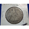 Image 2 : United States 1877-S Seated Liberty Half Dollar - 90% Silver 