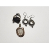 Image 1 : Sterling Silver Scrap Pieces, Clip, Earrings, Ring - Total Weight: 20.3g