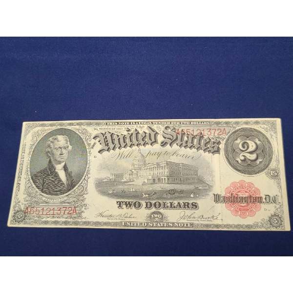 $2 United States Note 1917 Legal Tender Fr#57 Teehee/Burke 