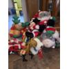Image 6 : Vintage Nylon Reindeer & Santa, Lighted Plush Dog, & Etc