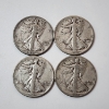 Image 1 : Four 1941 United States 90% Silver Walking Liberty Half Dollars - Face Value: $2.00