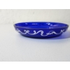 Image 3 : Vintage Collectible Mary Gregory Hand-Painted Enamel Blue Glass Plate