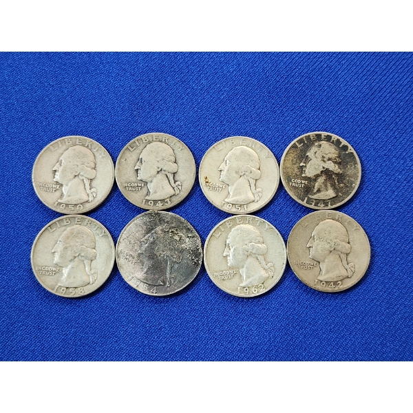 $2.00 Face Value of Assorted U.S. 90% Silver Quarters