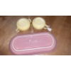 Image 3 : 3 Pc FIESTA Creamer & Sugar With Underplate - Nice Color Compliment - See Pics