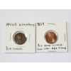 Image 1 : TWO ERROR COINS: 1946-D & 2019 - Die Break/Crack 