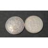 Image 1 : 1898 & 1921 90% Morgan Silver Dollars