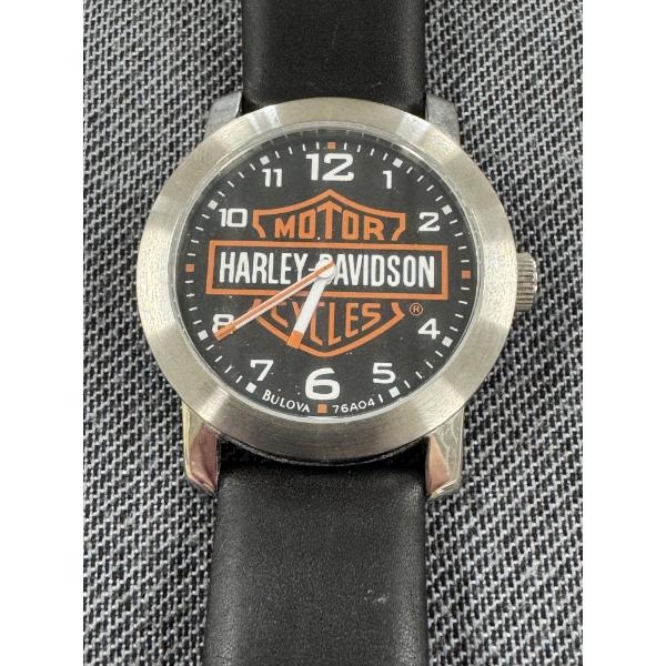 High End Bulova Harley - Davidson 50 M Water Resistant Watch With Harley Leather Band - Mint Conditi