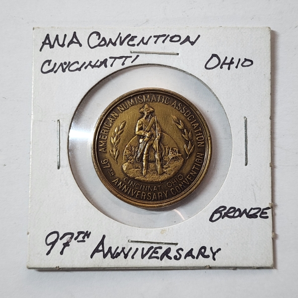 Cincinnati Bicentennial ANA 97th Anniversary Bronze Token