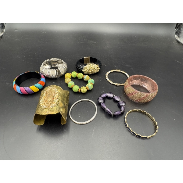 Lot of Assorted Bangle Bracelets - Fun Colorful & Gorgeous Pieces!