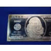 Image 2 : 2000 $100 Federal Reserve Note Currency 4 Troy oz .999 Fine Silver Art Bar