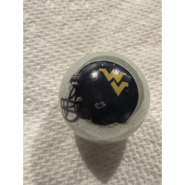 Vintage West Virginia Mountaineers Football One Inch Shooter Marble